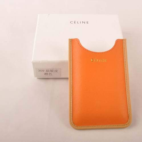 Celine Iphone Case - Celine 309 Orange Original Leather